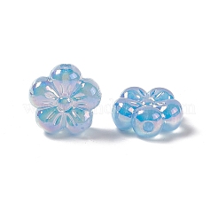 УФ-покрытие радужных переливающихся акриловых цветочных бусин&nbsp;PACR-M003-10