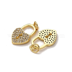 Латунные микропаве прозрачные подвески с фианитом&nbsp;KK-A270-03D-G