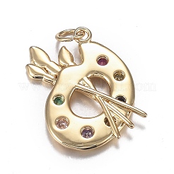 Латунные микро красочные подвески из фианита&nbsp;X-ZIRC-F120-051G