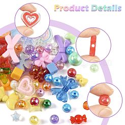 Наборы фурнитуры для самодельных бусин из искусственного жемчуга и акриловых бусин из АБС-пластика&nbsp;DIY-FS0010-28