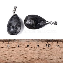 Pendentifs en larvikite naturelle&nbsp;G-N362-03P-01
