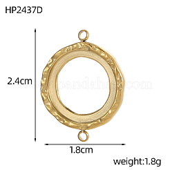 Оправы для кабошонов из нержавеющей стали 304&nbsp;STAS-OY009-27G