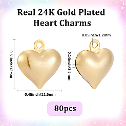 80 Stück Messing Charms&nbsp;KK-BBC0025-59