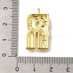 Pendentifs de placage en laiton&nbsp;KK-I721-02G-R