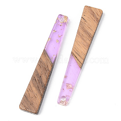 Подвески из прозрачной смолы и ореха&nbsp;RESI-S389-043A-B01