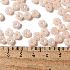 Непрозрачные цвета блестящие стеклянные бусины&nbsp;SEED-E001-P3x6mm-A07