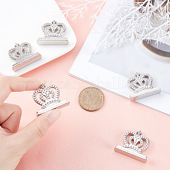 Зажим для заметок из сплава короны&nbsp;LS-AJEW-WH0237-62