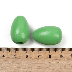 Спрей окрашены деревянные европейские бусины&nbsp;WOOD-F017-10E