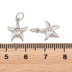 Messing micro pave klare zirkonia anhänger&nbsp;KK-H292-53B-P