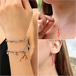 60шт 6 цвета акриловые подвески&nbsp;OACR-YW0003-18