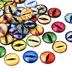 Cabochon in vetro trasparente stampato&nbsp;GL-CBAA22A-01