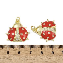 Латунные микро проложить кубического циркония подвески&nbsp;KK-H072-02G