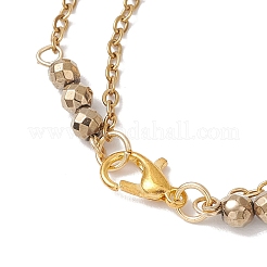 Braccialetti multifilo in perline di labradorite naturale ed ematite sintetica non magnetica&nbsp;BJEW-JB12122-01