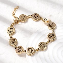 12 bracelet à maillons en acier inoxydable 304 Constellations&nbsp;BJEW-I239-01G-01