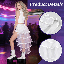 Jupe en dentelle de polyester&nbsp;AJEW-WH20054-384B