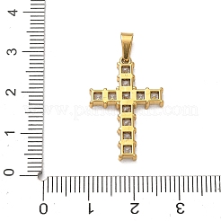 Pendentifs de Pâques en acier inoxydable 304 sertis de micro-pavés de zircone cubique transparente&nbsp;STAS-H264-11G