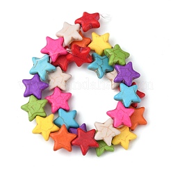 Синтетических нитей бирюзовые бусы&nbsp;G-WH0018-018B-03