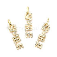 Латунные микро проложить кубический цирконий подвеска&nbsp;KK-H434-02G
