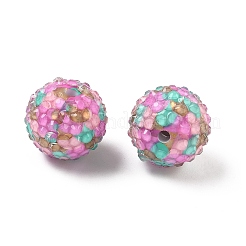 Круглый смолы горный хрусталь бисер&nbsp;OACR-Z035-02A