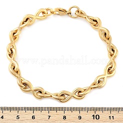 Bracelets à maillons infinis en acier inoxydable 304 pour femmes et hommes&nbsp;BJEW-F488-53D-G