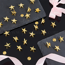 30 шт. броши-звезды из цинкового сплава&nbsp;FIND-FH0011-52G