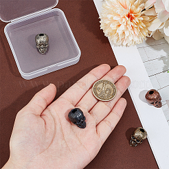 4 шт. 4-х цветные латунные европейские бусины&nbsp;OPDL-OC0001-01B