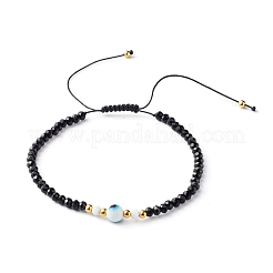 Set di bracciali regolabili con perline intrecciate in filo di nylon&nbsp;BJEW-JB06441