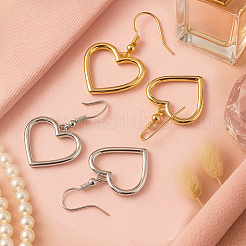 4 пара двухцветных сережек-подвесок из железного сплава&nbsp;EJEW-HY0001-37