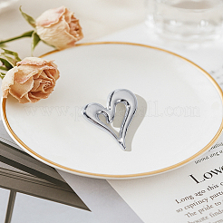 1 шт. броши в виде сердца из сплава для одежды рюкзака&nbsp;JEWB-LP0006-08P