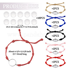 10 шт. 5 цвета&nbsp;AJEW-TA00026