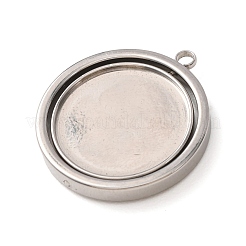 Cabochon-Fassungen für Anhänger aus Edelstahl 304&nbsp;SA-CBA8B85-07P