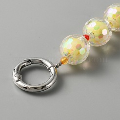 Бусы в стиле бисера граненые акриловые цепные ремни для сумок&nbsp;PURS-WH0001-51A