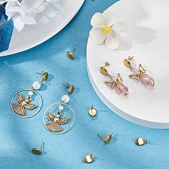 30 шт. ионное покрытие (IP) 304 нержавеющая сталь гвоздики фурнитура для сережек&nbsp;STAS-BBC0008-87