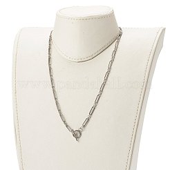 Collier à chaîne figaro en acier inoxydable 304 résistant au ternissement&nbsp;NJEW-JN03567-01