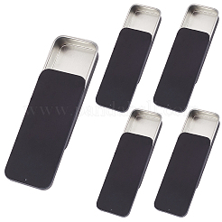 6 шт. жестяные коробки для хранения с крышками-слайдерами&nbsp;CON-CN0001-12A