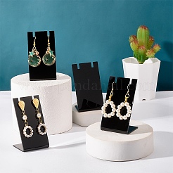 Акриловый дисплей серьги стойки&nbsp;EDIS-WH0029-15A-WH