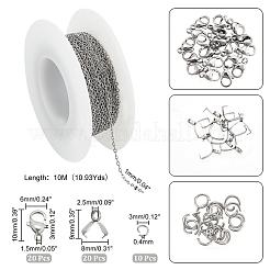 Kits de fabrication de bijoux en acier inoxydable 304 à faire soi-même&nbsp;STAS-UN0006-94