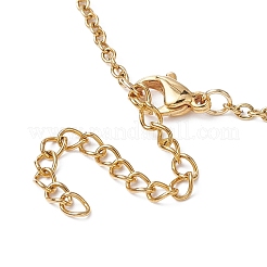 Collares con colgante de bala de piedras preciosas naturales mezcladas&nbsp;NJEW-JN04529-02