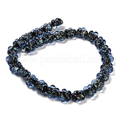 Fili di perline di vetro dicroiche fatte a mano&nbsp;DICH-U001-04C