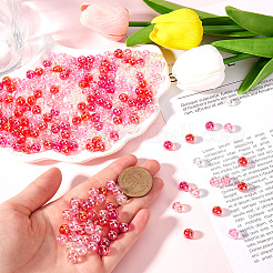 500 шт. 5-х цветные прозрачные акриловые бусины ко Дню святого Валентина&nbsp;MACR-SP0001-29B