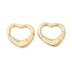 Латунные микропейв прозрачные кубические циркониевые пружинные кольца&nbsp;ZIRC-F146-01A