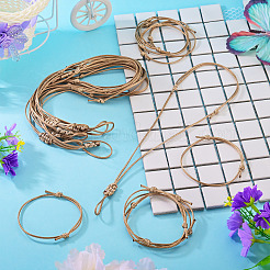 Ensembles collier et bracelet en cordon de polyester ciré coréen ajustable&nbsp;SJEW-TAC00008