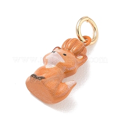 Pendentifs d'émail en laiton &nbsp;LS-KK-CBAE20A-01B-G