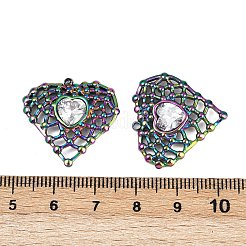 Colgantes de rhinestone de acero inoxidable 304&nbsp;STAS-L290-52RC