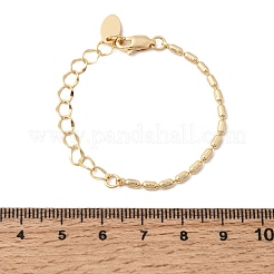 Herstellung von Armbändern aus Messingsäulengliedern&nbsp;AJEW-B189-01G