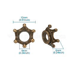 Тибетском стиле сплав шарик крышки&nbsp;PALLOY-TA0001-31