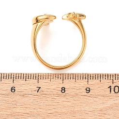 Offene Manschettenringe aus Edelstahl 304 mit Strassen&nbsp;RJEW-E302-05G