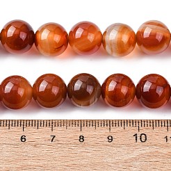 Натуральные полосатые агатовые бусы&nbsp;G-H343-D03-12mm