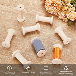 Катушки с деревянными нитками&nbsp;LS-TOOL-WH0125-106C-01