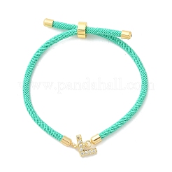 Регулируемые браслеты из нейлона&nbsp;X-BJEW-C096-01G-12